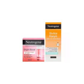 Neutrogena Bright Boost 50 ml Jel Krem + 50 ml Yağsız Yüz Nemlendiricisi