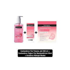 Neutrogena Canlandırıcı Yüz Yıkama Jeli 200 ml Nemlendirici Krem +50 ml Arındırıcı Hidrojel Maske