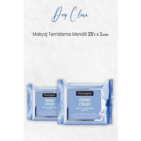 Neutrogena Deep Clean 2x25 Adet Makyaj Temizleme Mendili