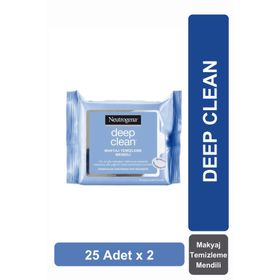 Neutrogena Deep Clean 2x25 Adet Makyaj Temizleme Mendili