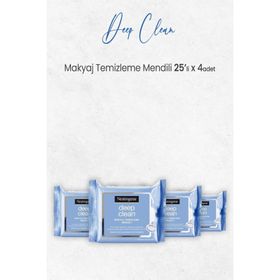 Neutrogena Deep Clean 4x25 Adet Makyaj Temizleme Mendili