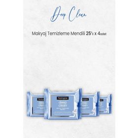 Neutrogena Deep Clean 4x25 Adet Makyaj Temizleme Mendili