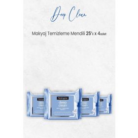 Neutrogena Deep Clean 4x25 Adet Makyaj Temizleme Mendili