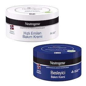 Neutrogena Hızlı Emilen 300 ml Bakım Kremi 300 + Besleyici 300 ml Bakım Kremi