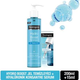 Neutrogena Hydro Boost 200 ml Jel Temizleyici + 15 ml Hydro Bost Hiyalüronik Asit Konsantre Serum