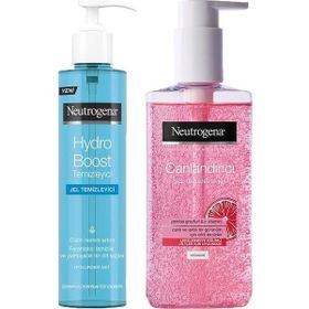 Neutrogena Hydro Boost 200 ml Water Gel Temizleyici + Pembe Greyfurt 200 ml Yüz Yıkama Jeli