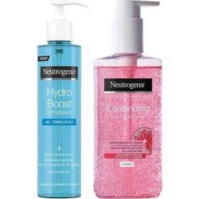Neutrogena Hydro Boost 200 ml Water Gel Temizleyici + Pembe Greyfurt 200 ml Yüz Yıkama Jeli