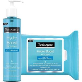 Neutrogena Hydro Boost Water Gel 200 ml Temizleyici + 25'li Makyaj Temizleme Mendili