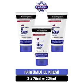 Neutrogena Norveç Formülü Konsantre Parfümlü 3x75 ml El Kremi