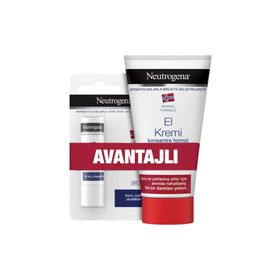 Neutrogena Norveç Formülü Parfümsüz 75 ml El Kremi + 4.8 gr Besleyici Dudak Nemlendiricisi