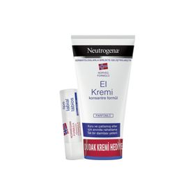 Neutrogena Norveç Formülü Parfümsüz 75 ml El Kremi + Dudak Nemlendiricisi