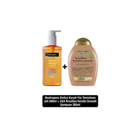 Neutrogena Sivilce Karşıtı 200 ml Günlük Yüz Temizleme Jeli + Ogx Keratin Smooth 3 Sülfatsız Şampuan