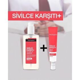 Neutrogena Sivilce Karşıtı 200 ml Yüz Yıkama Jeli + 30 ml Sivilce Karşıtı Günlük Serum