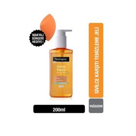 Neutrogena Sivilce Karşıtı Günlük Yüz Temizleme Jeli 200 ml + Makyaj Süngeri