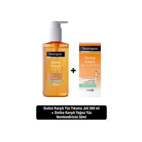 Neutrogena Sivilce Karşıtı Temizleme Jeli 200 ml+ 50 ml Yağsız Yüz Nemlendiricisi