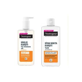 Neutrogena Sivilce Karşıtı Yağsız 200 ml Yüz Temizleme Jeli + Visibly Clear Siyah Nokta 200 ml Tonik