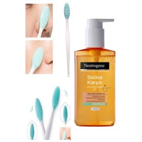 Neutrogena Sivilce Karşıtı Yüz Temizleme Jeli 200 ml+Temizleme Fırçası