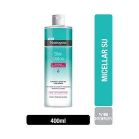 Neutrogena Skin 400 ml Detox Üç Etkili Micellar Su Makyaj Temzleme Suyu