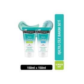 Neutrogena Skin Detox 150 ml Arındırıcı Kil Maskesi + Skin Detox 150 ml Peeling Jel