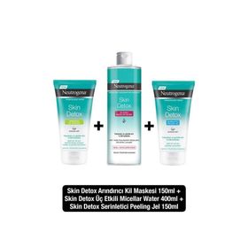 Neutrogena Skin Detox Micellar Water 400 ml+johnson's Pamuk