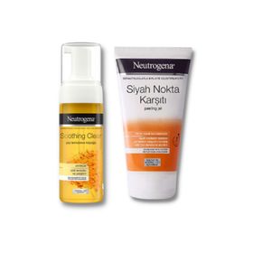Neutrogena Soothing Clear 150 ml Yüz Temizleme Köpüğü + 150 ml Siyah Nokta Karşıtı Günlük Peeling Jel