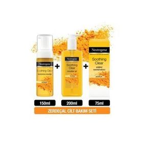 Neutrogena Soothing Clear 150 ml Yüz Temizleme Köpüğü + 200 ml Micellar Jel + 75 ml Yağsız Nemlendirici