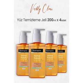 Neutrogena Visibly Clear Sivilce Karşıtı 4x200 ml Yağsız Günlük Temizleme Jeli