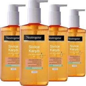 Neutrogena Visibly Clear Sivilce Karşıtı 4x200 ml Yağsız Günlük Temizleme Jeli