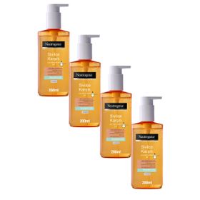Neutrogena Visibly Clear Sivilce Karşıtı 4x200 ml Yağsız Günlük Temizleme Jeli
