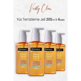 Neutrogena Visibly Clear Sivilce Karşıtı 4x200 ml Yağsız Günlük Temizleme Jeli