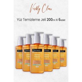 Neutrogena Visibly Clear Sivilce Karşıtı 6x200 ml Yağsız Günlük Temizleme Jeli