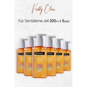 Neutrogena Visibly Clear Sivilce Karşıtı 6x200 ml Yağsız Günlük Temizleme Jeli