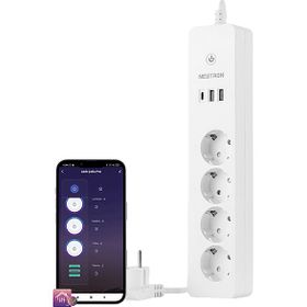 Neutron Akıllı Wi-Fi Destekli 4'lü Akım Korumalı Priz + 2 Usb 1 Type-C Uzatma Kablosu