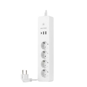 Neutron Akıllı Wi-Fi Destekli 4'lü Akım Korumalı Priz 2 USB Uzatma Kablosu
