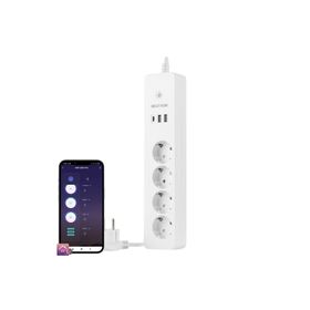 Neutron Akıllı Wi-Fi Destekli 4'lü Akım Korumalı Priz 2 USB Uzatma Kablosu