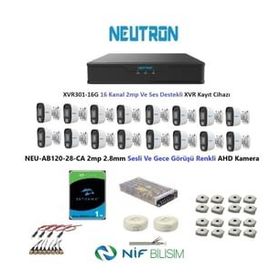 Neutron NEU-AB120-28-CA Gece Renkli ve Sesli Güvenlik Kamerası