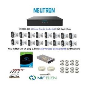 Neutron NEU-AB120-28-CA Gece Renkli ve Sesli Güvenlik Kamerası
