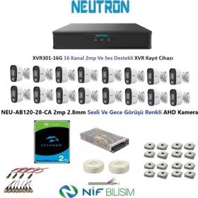 Neutron NEU-AB120-28-CA Gece Renkli ve Sesli Güvenlik Kamerası