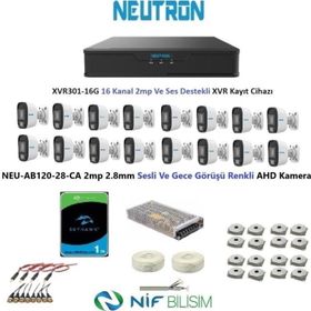 Neutron NEU-AB120-28-CA Gece Renkli ve Sesli Güvenlik Kamerası