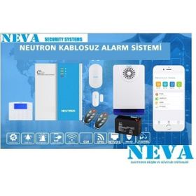 Neutron NTA-GNA8545 GSM GPRS PSTN Kablosuz Kablosuz Siren Dahil Set Alarm