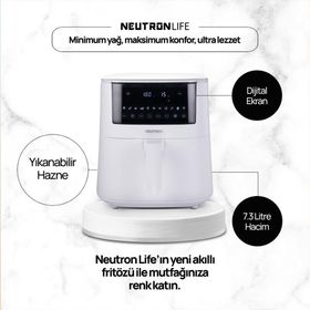 Neutron NTL-AF-73LB Smart Pro Beyaz 7.3 lt Airfryer