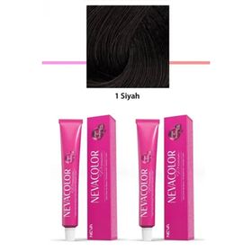 Neva Color 1 Siyah 2x50 gr Tüp Saç Boyası