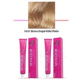 Neva Color 10.01 Ekstra Doğal Küllü Platin 2x50 gr Tüp Saç Boyası
