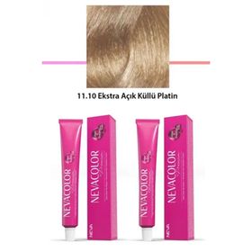Neva Color 11.10 Ekstra Açık Küllü Platin 2x50 gr Tüp Saç Boyası