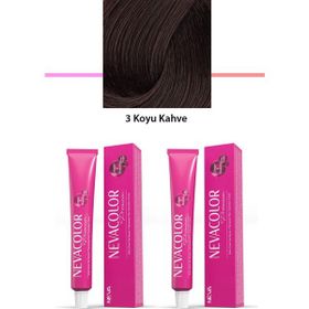 Neva Color 2x50 gr Premium 3 Koyu Kahve Kalıcı Krem Saç Boyası