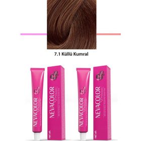 Neva Color 2x50 gr Premium 7.1 Küllü Kumral Kalıcı Krem Saç Boyası