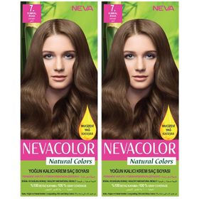 Neva Color 2x50 gr Premium 7.1 Küllü Kumral Kalıcı Krem Saç Boyası