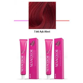 Neva Color 2x50 gr Premium 7.66 Aşk Alevi Kalıcı Krem Saç Boyası