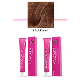 Neva Color 2x50 gr Premium 8 Açık Kumral Kalıcı Krem Saç Boyası
