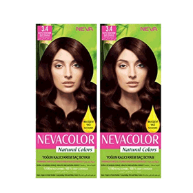 Neva Color 3.4 Koyu Kestane x2 Saç Boyası